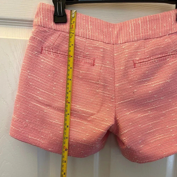 ! Lilly Pulitzer Sloane Pink Tweed Low Rise Side Zip Shorts Women's Size 00 - Picture 5 of 6
